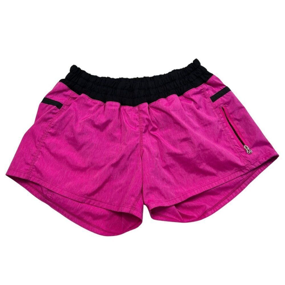 Lululemon Tracker Short II Paris Pink Black Size 4